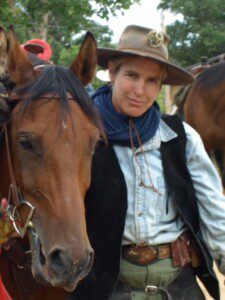 Shara, a veteran with CRPS, pictured with horse Dusty