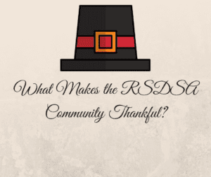 The RSDSA community came together to write about why they are thankful despite CRPS RSD this Thanksgiving